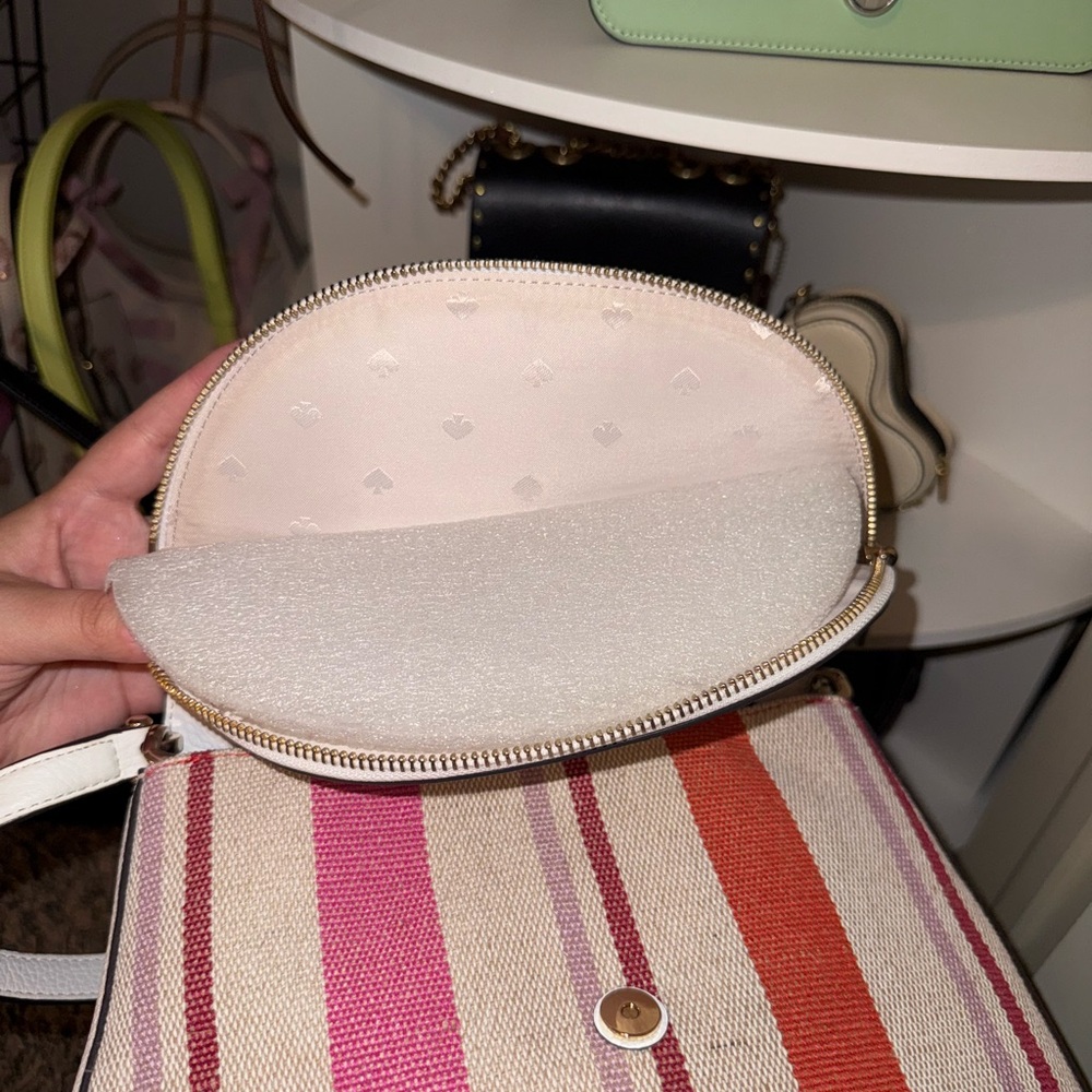Kate Spade Leila Striped Canvas Shoulder bag handbag NWOT - Picture 6 of 6